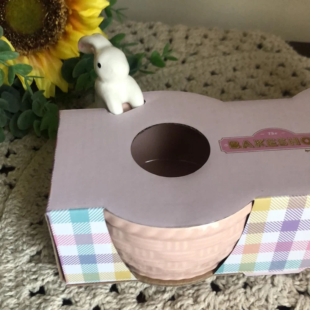 The Bakeshop Pink Ceramic EASTER Ramekins